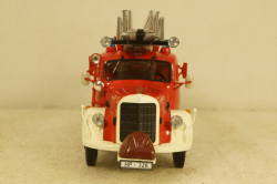 Mercedes L3500  DL17 Feuerwehr Bensheim 1950 red/white, 439350081, Minichamps 1:43
