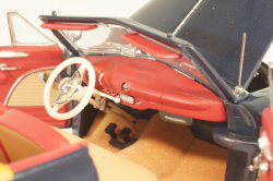 Ford Convertible 1949, dark blue, Franklin Mint 1:24