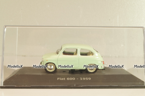 Fiat 600 1957, light green, Altaya 1:43