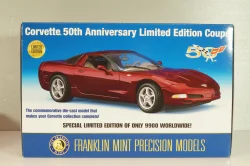 Chevrolet Corvette Coupe (C4) 50th Anniversary 1996, red, B11C471, Franklin Mint 1:24