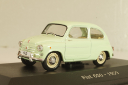 Fiat 600 1957, light green, Altaya 1:43