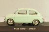 Fiat 600 1957, light green, Altaya 1:43