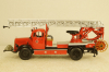 Mercedes L3500 DL17, Feuerwehr Bensheim, 1950, Drehleiter, 439350080, Minichamps 1:43