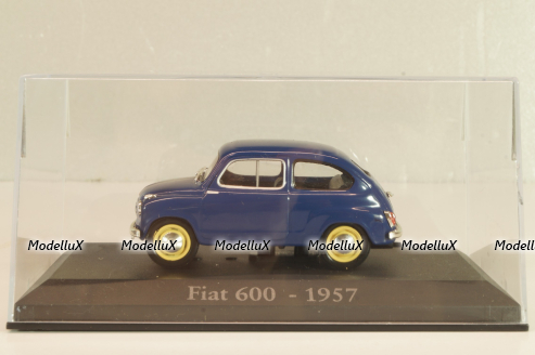 Fiat 600 1957, blue, Altaya 1:43 Уценка!