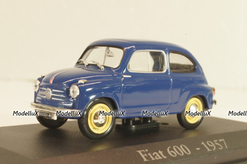 Fiat 600 1957, blue, Altaya 1:43 Уценка!