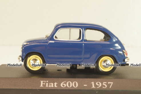 Fiat 600 1957, blue, Altaya 1:43 Уценка!