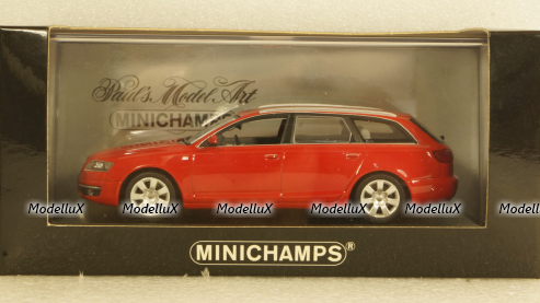 Audi A6 C6 Avant 2004 red 1344 pcs, Minichamps 1:43