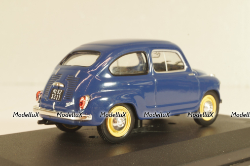 Fiat 600 1957, blue, Altaya 1:43 Уценка!