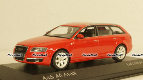 Audi A6 C6 Avant 2004 red 1344 pcs, Minichamps 1:43