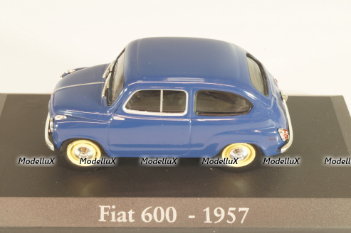 Fiat 600 1957, blue, Altaya 1:43 Уценка!