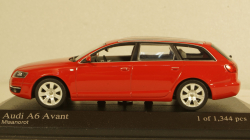 Audi A6 C6 Avant 2004 red 1344 pcs, Minichamps 1:43