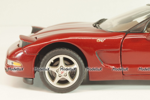 Chevrolet Corvette Coupe (C4) 50th Anniversary 1996, red, B11C471, Franklin Mint 1:24