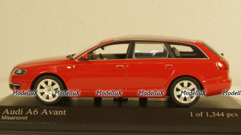 Audi A6 C6 Avant 2004 red 1344 pcs, Minichamps 1:43