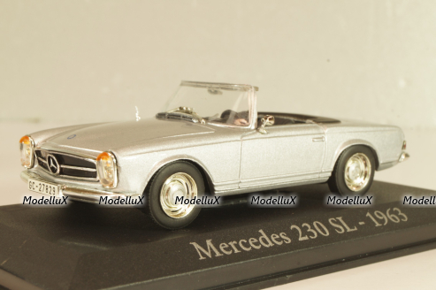 Mercedes-Benz 230 SL 1963, silver, Altaya 1:43
