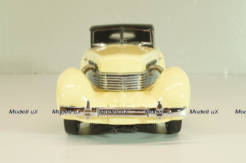 Cord 812 Phaeton Coupe yellow, 1937, Franklin Mint 1:24