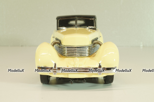 Cord 812 Phaeton Coupe yellow, 1937, Franklin Mint 1:24