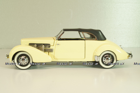 Cord 812 Phaeton Coupe yellow, 1937, Franklin Mint 1:24