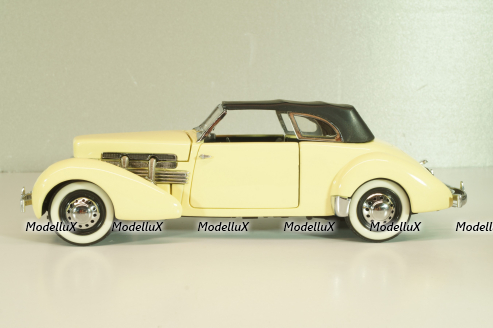 Cord 812 Phaeton Coupe yellow, 1937, Franklin Mint 1:24