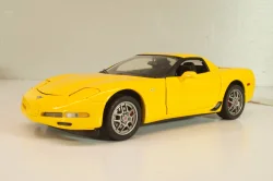 Chevrolet Corvette Z06 (C5) 50th Anniversary 2003, yellow, B11C474, Franklin Mint 1:24