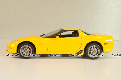 Chevrolet Corvette Z06 (C5) 50th Anniversary 2003, yellow, B11C474, Franklin Mint 1:24