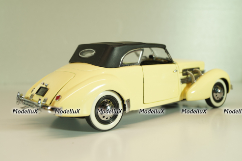 Cord 812 Phaeton Coupe yellow, 1937, Franklin Mint 1:24