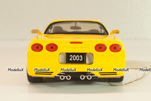 Chevrolet Corvette Z06 (C5) 50th Anniversary 2003, yellow, B11C474, Franklin Mint 1:24