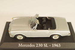 Mercedes-Benz 230 SL 1963, silver, Altaya 1:43