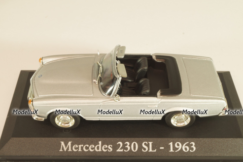 Mercedes-Benz 230 SL 1963, silver, Altaya 1:43