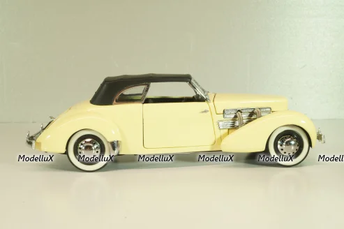 Cord 812 Phaeton Coupe yellow, 1937, Franklin Mint 1:24
