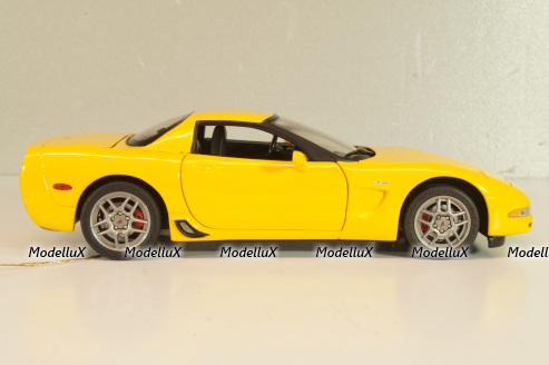 Chevrolet Corvette Z06 (C5) 50th Anniversary 2003, yellow, B11C474, Franklin Mint 1:24