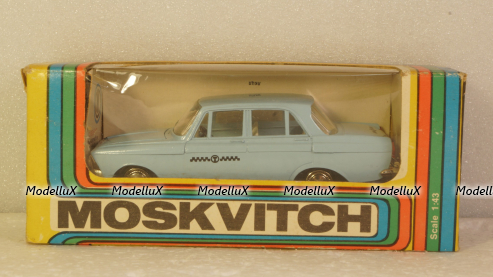 Москвич-412, такси, А2 Март 1984г. Тантал/Радон 1:43