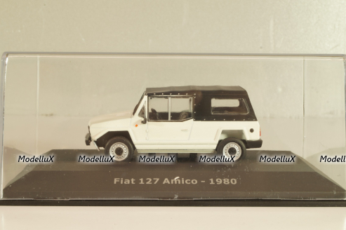 Fiat 127 Amico 1980 white/black, Altaya 1:43