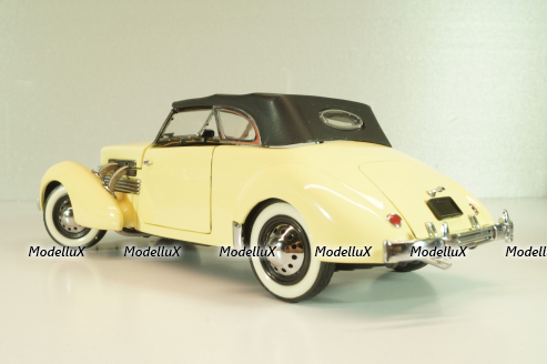 Cord 812 Phaeton Coupe yellow, 1937, Franklin Mint 1:24