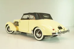 Cord 812 Phaeton Coupe yellow, 1937, Franklin Mint 1:24