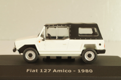 Fiat 127 Amico 1980 white/black, Altaya 1:43