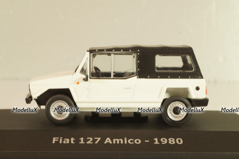 Fiat 127 Amico 1980 white/black, Altaya 1:43