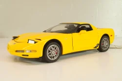 Chevrolet Corvette Z06 (C5) 50th Anniversary 2003, yellow, B11C474, Franklin Mint 1:24