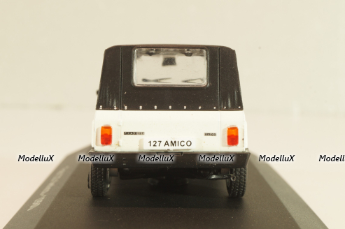 Fiat 127 Amico 1980 white/black, Altaya 1:43