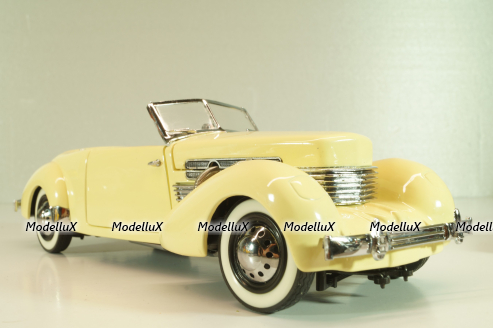 Cord 812 Phaeton Coupe yellow, 1937, Franklin Mint 1:24