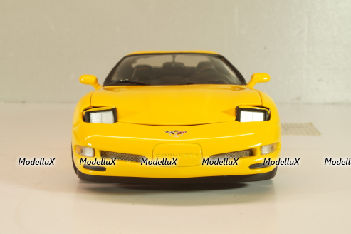 Chevrolet Corvette Z06 (C5) 50th Anniversary 2003, yellow, B11C474, Franklin Mint 1:24