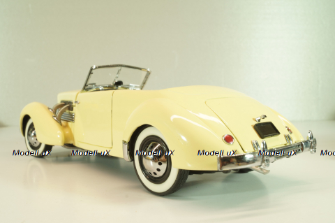 Cord 812 Phaeton Coupe yellow, 1937, Franklin Mint 1:24