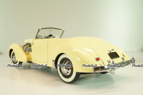 Cord 812 Phaeton Coupe yellow, 1937, Franklin Mint 1:24