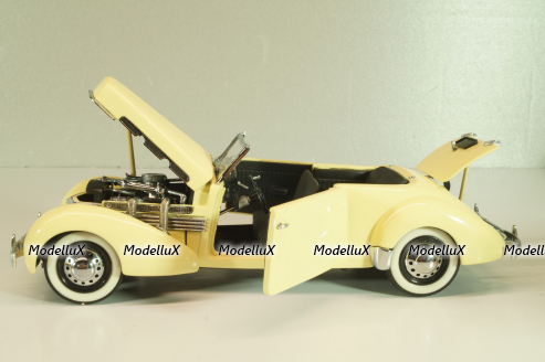 Cord 812 Phaeton Coupe yellow, 1937, Franklin Mint 1:24