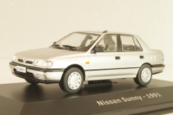 Nissan Sunny 1991, silver, Altaya 1:43 Уценка!