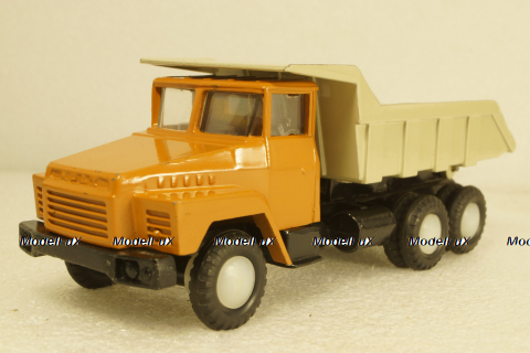 Краз-256, ранний, оранжевый, Кременчугский Автомобильный Завод 1:50