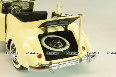 Cord 812 Phaeton Coupe yellow, 1937, Franklin Mint 1:24