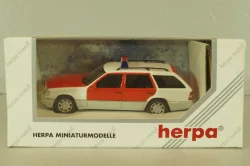 Mercedes-Benz E 320 (S124) T-Modell Notarzt 1987, white/red, 70218, Herpa 1:43