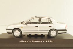 Nissan Sunny 1991, silver, Altaya 1:43 Уценка!