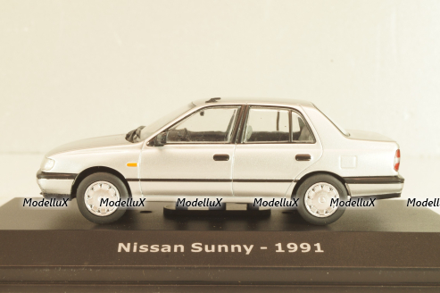 Nissan Sunny 1991, silver, Altaya 1:43 Уценка!