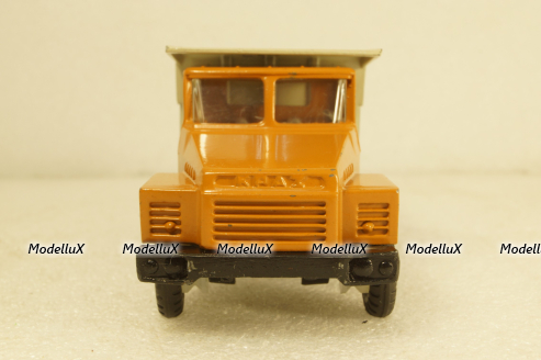 Краз-256, ранний, оранжевый, Кременчугский Автомобильный Завод 1:50